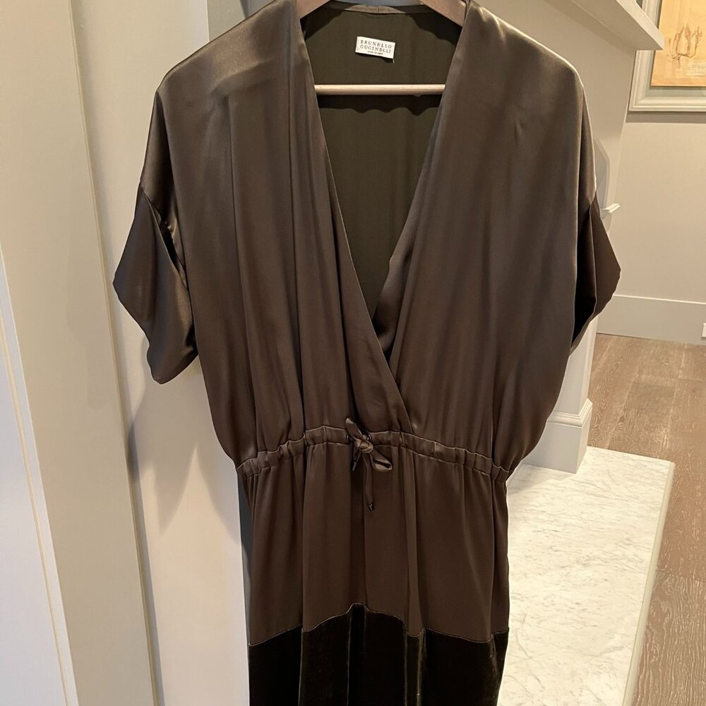 Brunello Cucinelli brown dress size M